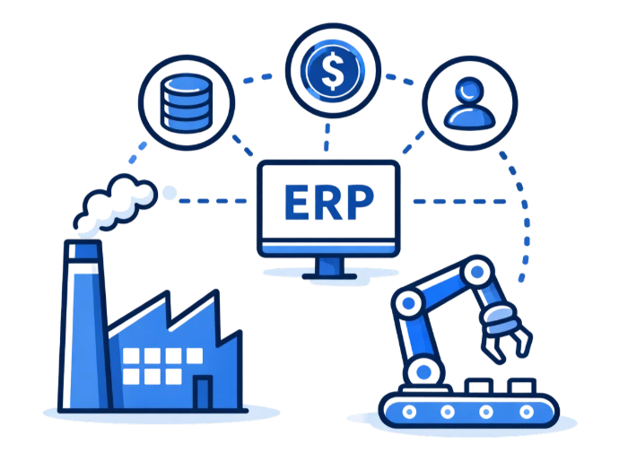 schéma intégration odoo industrie